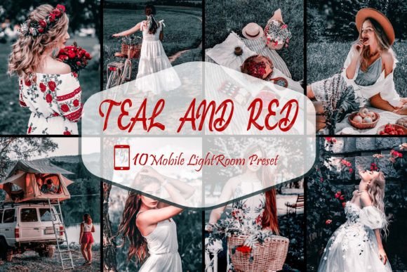 Download 10 Lightroom Mobile Presets,Teal and Red - Lightroom mobile Collection