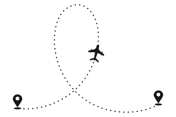 Download Flight Path. Aerial Travel Route. Advent - Premium Bundle